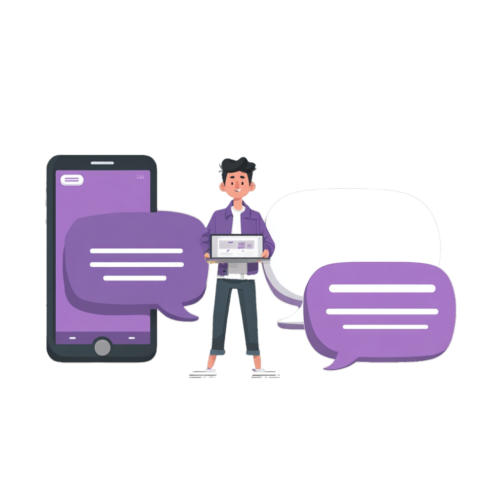 Webchat connecté SMS